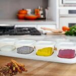 Porta Condimentos Quadrado 4 Potes De Plastico