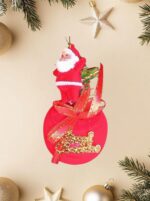 Enfeite Decorativo Papai Noel com Tambor 11 cm – Decoração Natalina  - Imagem 2