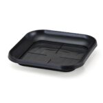 PRATO P/ VASO QUADRADO EXTRA GRANDE PRETO 30x30 cm