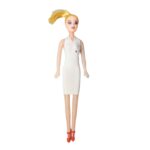 Boneca Barbie Plástico Réplica 26 cm com Vestido e Sapatos - Modelos Sortidos - Imagem 2
