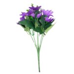 Buquê de Gerberas Artificiais Decorativas com Mini Flores e Folhas Volumosas - 28cm, 6 Galhos - Imagem 2