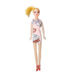 Boneca Barbie Plástico Réplica 26 cm com Vestido e Sapatos - Modelos Sortidos - Imagem 6
