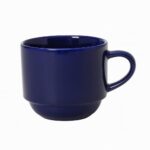 Xícara de Chá Empilhável 200 ml em Porcelana Branca - Imagem 2